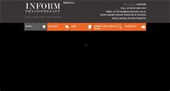 Desktop Screenshot of informphysio.com